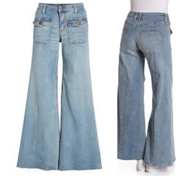 Free People Denim - FREE PEOPLE- Hailey Bell Bottom Jeans